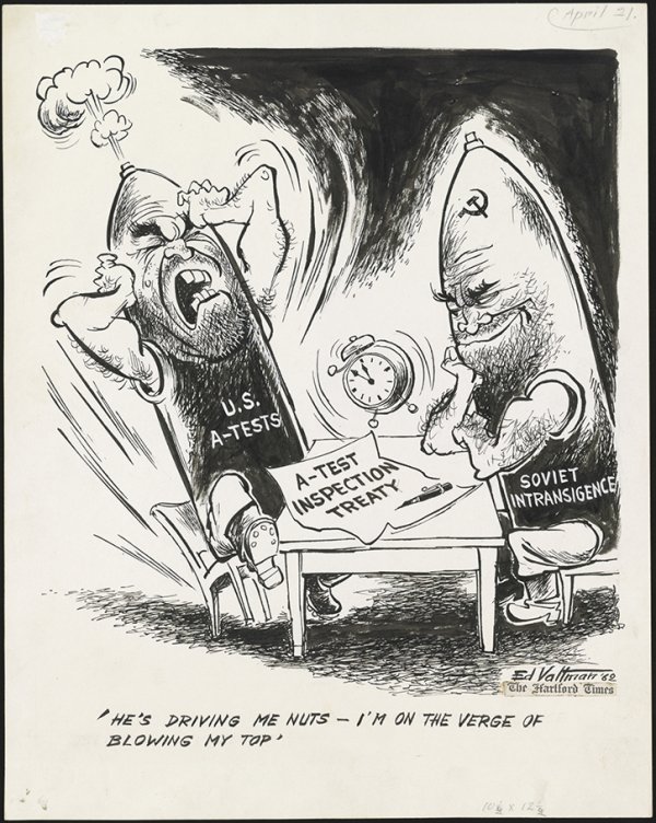 1962 Political Cartoon by Edmund Valtman
