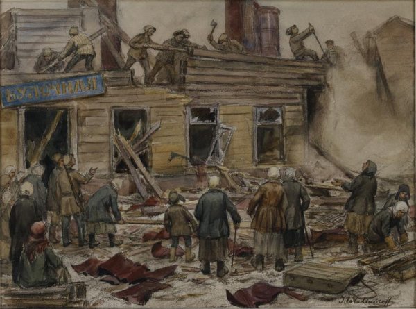 Russian Civil War painting