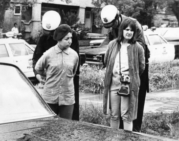 Photo of arrests of a woman and girl during East L.A. walkouts