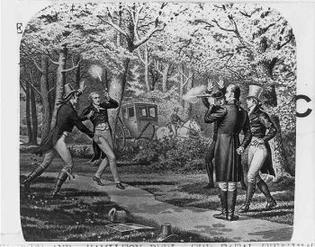 Illustration of the Burr-Hamilton duel